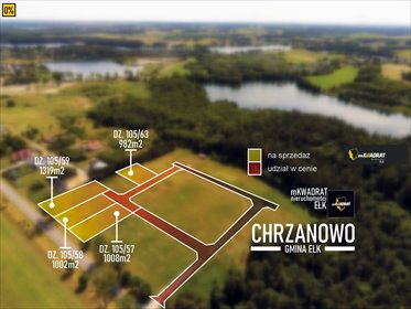 działka na sprzedaż 982m2 działka Chrzanowo