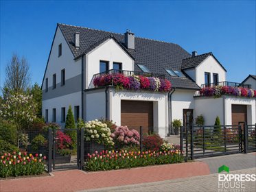 Nowoczesny bliźniak 141 m2 w Rosnówku, blisko jezior dom Rosnówko, Wichrowa