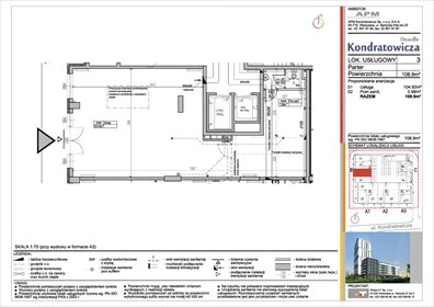 lokal użytkowy na sprzedaż 110m2 lokal użytkowy Warszawa, Targówek, Bródno