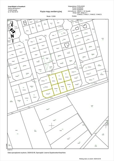 działka na sprzedaż 1052m2 działka Suwałki
