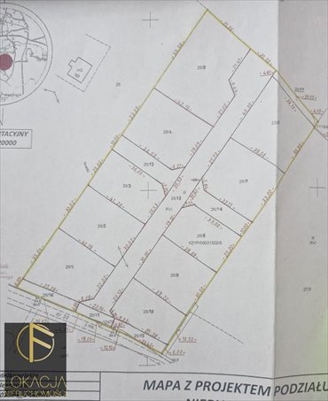 działka na sprzedaż 1239m2 działka Obory