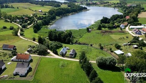 Urokliwa działka nad jeziorem Orzysz z domem i budynkiem gospodarczym dom Skomack Wielki