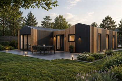 Do sprzedania nowoczesny dom modułowy 93 m² z 3 sypialniami dom Swarzędz, Nowa Wieś, Miła