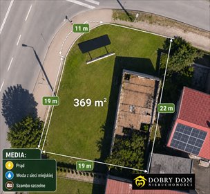 Polecam działkę usługową 369 m² w centrum Grajewa działka Grajewo