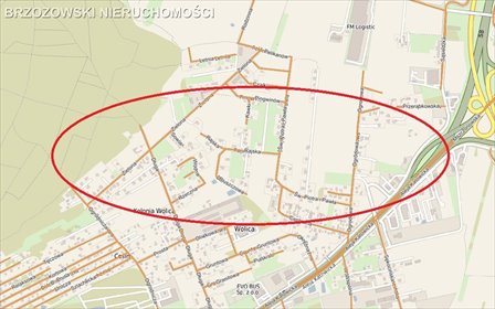 działka na sprzedaż 1300m2 działka Wolica