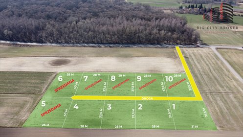 działka na sprzedaż 1031m2 działka Motycz