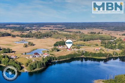 Umeblowany dom z linią brzegową jeziora Bielskie dom Okrągłe, Okrągłe