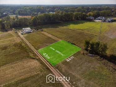 działka na sprzedaż 1899m2 działka Wiązowna, Projektowana