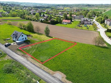 działka na sprzedaż 1123m2 działka Radlna