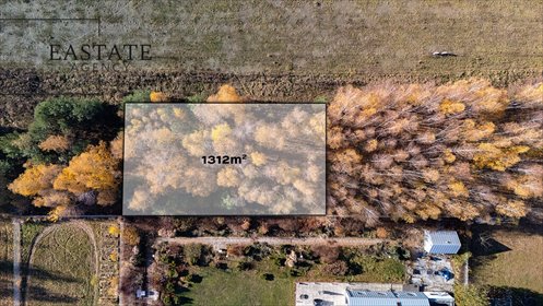 Działka budowlana 1312 m² z mediami, plan zagospodarowania działka Kaleń, Długa