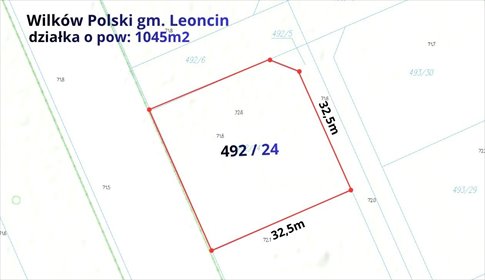 Na sprzedaż działka 1045 m² w Wilkowie Polskim z możliwością budowy domu działka Wilków Polski