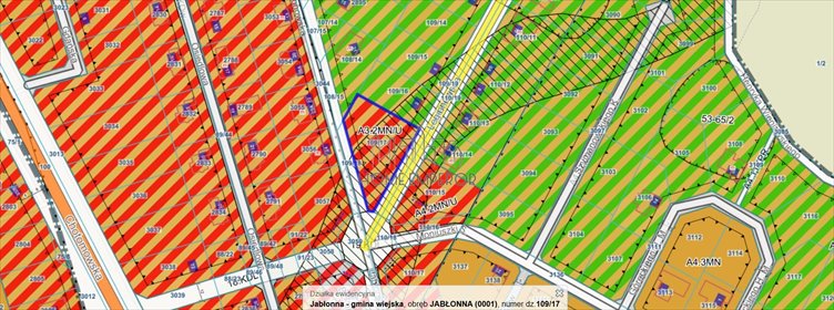 działka na sprzedaż 1990m2 działka Jabłonna, Legionowska