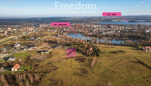 działka na sprzedaż 1928m2 działka Mrągowo, Niedźwiedzia