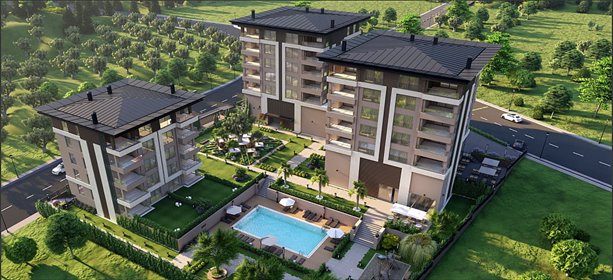 Nowoczesne apartamenty z basenem i parkingiem w Bursa mieszkanie Doğanköy, Doğanköy, Nilüfer, Bursa