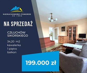 mieszkanie na sprzedaż 34m2 mieszkanie Człuchów, Sikorskiego