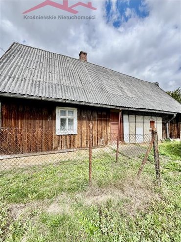 Drewniana chata z mediami do remontu, 2 pokoje, zapraszam dom Jedlicze