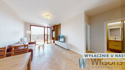 Ekskluzywny apartament 46 m² z tarasem, fitness i sauna mieszkanie Warszawa, Wilanów, Jerzego Holzera
