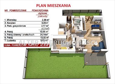 mieszkanie na sprzedaż 66m2 mieszkanie Porosły