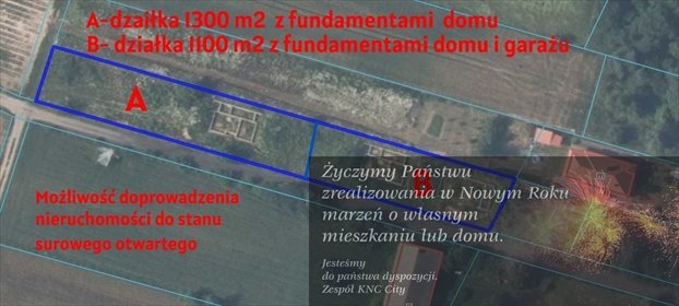 działka na sprzedaż 1300m2 działka Charlęż