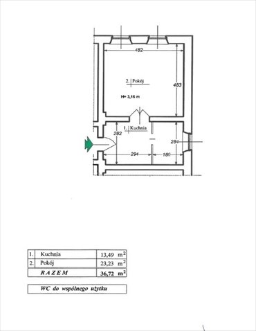 mieszkanie na sprzedaż 37m2 mieszkanie Lądek-Zdrój, Tadeusza Kościuszki