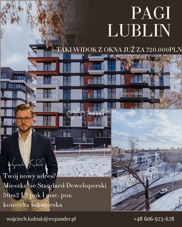 mieszkanie na sprzedaż 50m2 mieszkanie Lublin, Wieniawa, Lesława Pagi