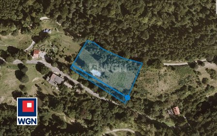 Działka 5800 m² z fundamentami domu (Srebrna Góra) działka Srebrna Góra, Górne Miasto