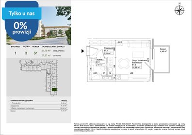Nowoczesne 27 m² w Osielsku – idealne na start! mieszkanie Osielsko, Aleja Adama Mickiewicza