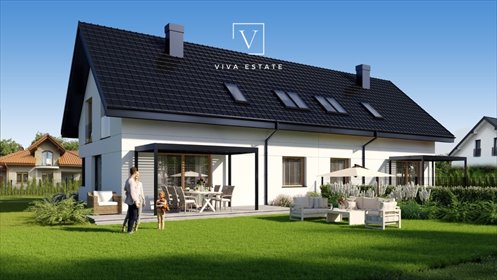 Nowoczesny bliźniak 130 m² z garażem, bez PCC dom Zalesie Górne