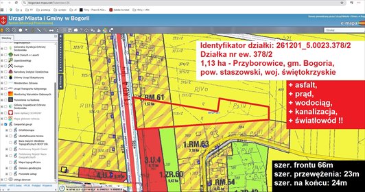 Działka 1,13ha z zabudową zagrodową i mediami działka Przyborowice