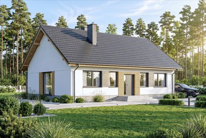 Polecam nowoczesny dom 110 m² w Grabowie - surowy zamknięty, funkcjonalny, 5 pokoi dom Grabowo