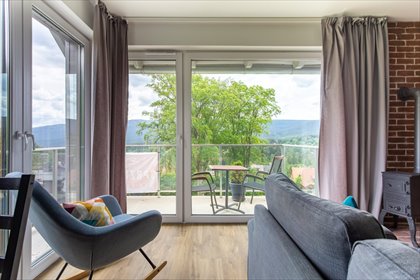 Widok na Karkonosze, balkon, pełne wyposażenie mieszkanie Szklarska Poręba