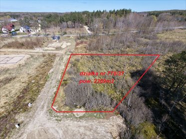 działka na sprzedaż 2369m2 działka Leśniewo, Pucka