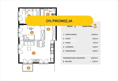 Do sprzedania nowoczesne 3-pokojowe mieszkanie z tarasem w Bronowicach mieszkanie Kraków, Bronowice, Bronowice, Na Błonie