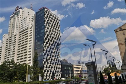 Nowoczesny biurowiec w centrum Warszawy, panoramiczny widok lokal użytkowy Warszawa, Wola