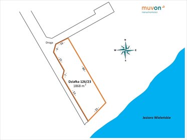 działka na sprzedaż 1871m2 działka Wieleń, Boczna