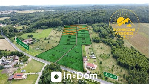 działka na sprzedaż 1333m2 działka Gąbino