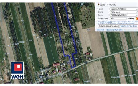 działka na sprzedaż 59799m2 działka Podrwinów, 36/4