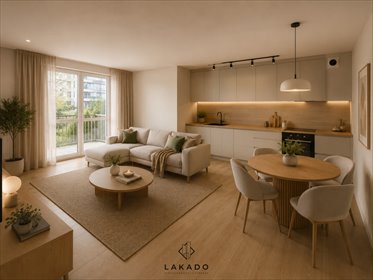 Nowoczesne 2-pokojowe mieszkanie z balkonem i miejscem garażowym mieszkanie Kraków, Ruczaj, Jana Kantego Federowicza
