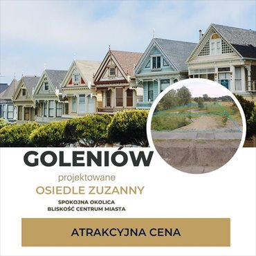 działka na sprzedaż 794m2 działka Goleniów