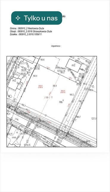 Reprezentacyjna działka 1156 m² pod dom w Strzeszkowicach. działka Strzeszkowice Duże