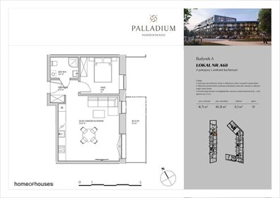 Dwupokojowe mieszkanie 40,31 m2 w Bielawach, Bydgoszcz mieszkanie Bydgoszcz, Bielawy, Ignacego Paderewskiego