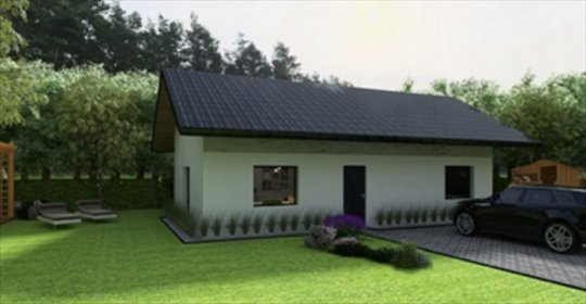 Dom z garażem i projektem rozbudowy w Dobieszczynie dom Dobieszczyn