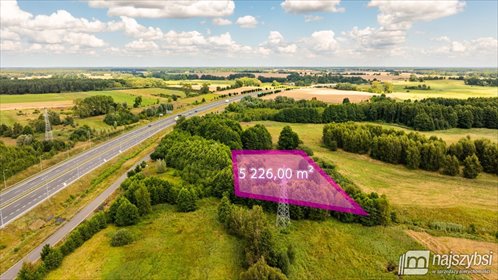 Działka rolna 5226 m2 z zadrzewieniem - blisko S6 działka Karsk