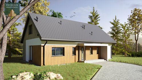 Nowoczesny dom 160m² na dużej działce w Załukach dom Załuki