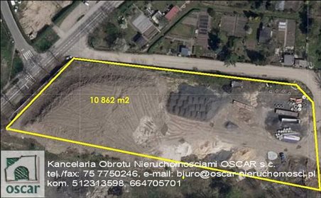 Działka inwestycyjna 10 862 m2 z planem zagospodarowania działka Zgorzelec