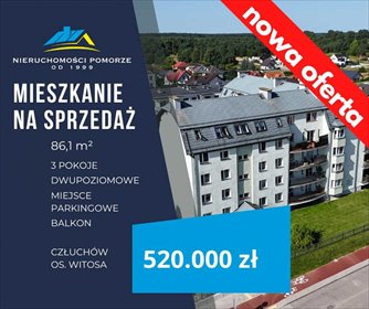 mieszkanie na sprzedaż 86m2 mieszkanie Człuchów, Witosa