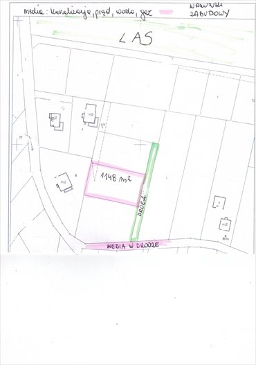 działka na sprzedaż 1183m2 działka Lędziny, Goławiec