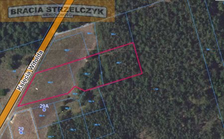 działka na sprzedaż 2817m2 działka Łacha