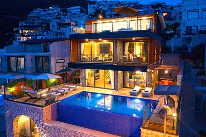 Luksusowa willa z widokiem na morze, basen i sauną dom Kalkan, Kalkan, Kaş, Antalya