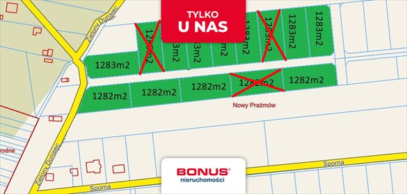 Działka 1283 m² w Nowym Prażmowie - polecam działka Nowy Prażmów